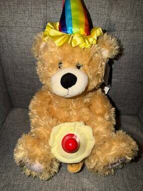 Carlton Cards Musical Light-Up Birthday Bear